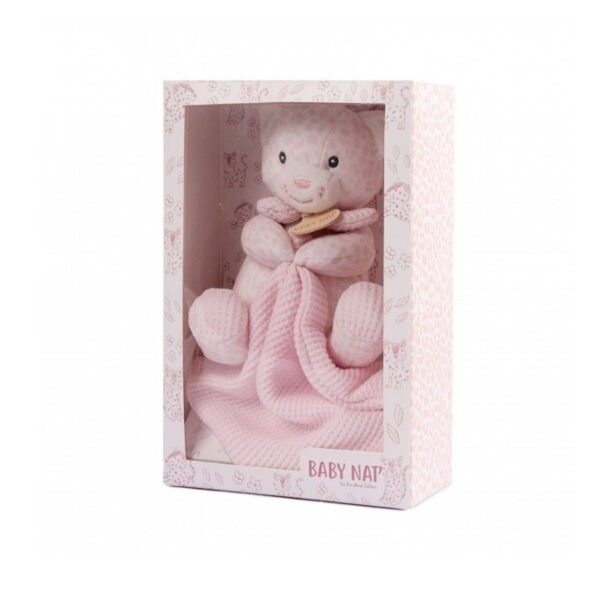 Coffret pantin avec doudou attache-sucette Méli le Léopard